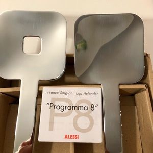 NIB Alessi salad set stainless steel